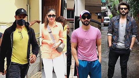 (L) Kareena Kapoor; Varun Dhawan, Arjun Kapoor & Hrithik Roshan