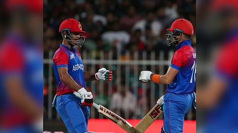 A spectacular finish from Najibullah Zadran as Afghanistan make it two wins in two in Asia Cup 2022.
