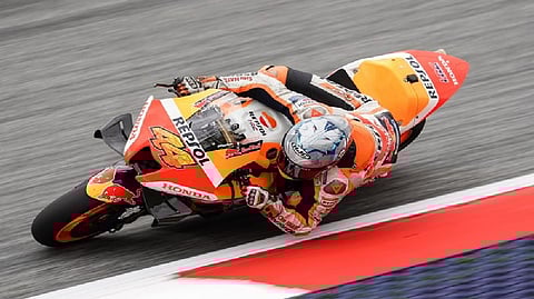 Honda rider Pol Espargaro in action during Austrian GP