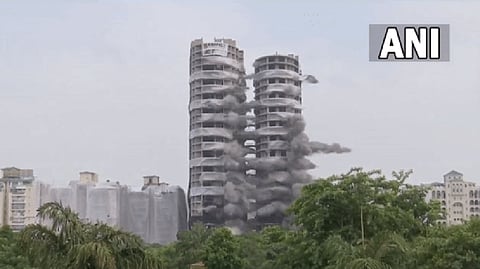 Demolition of Supertech twin towers in Noida