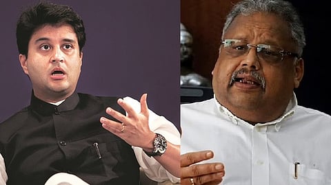 Aviation Minister Jyotiraditya Scindia; Rakesh Jhunjhunwala