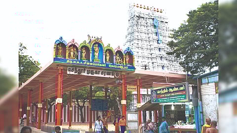 The shore temple at Tiruchendur.