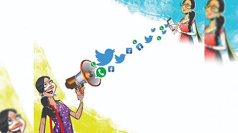Women panchayat prez leverage social media to hilt for works