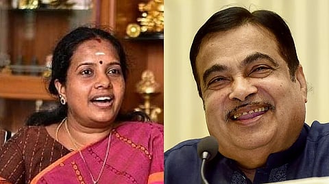 (L) Vanathi; Gadkari
