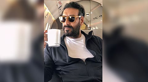 Ajay Devgn looks dapper in black bomber jacket