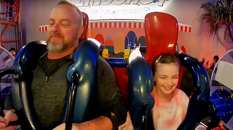 Molly with her father