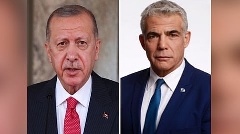 Turkish President Recep Tayyip Erdogan and Israeli Prime Minister Yair Lapid