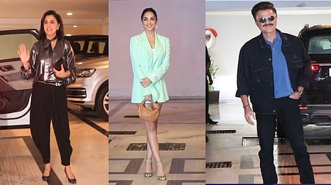 Neetu Kapoor, Kiara Advani, Anil Kapoor