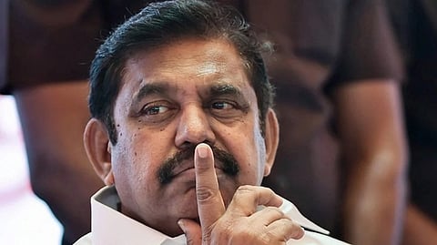 Former chief minister Edappadi K Palaniswami