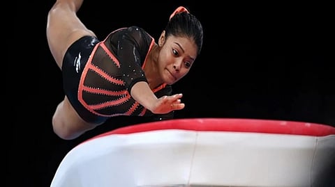 Indian gymnast Pranati Nayak