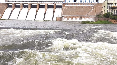 Excess water being released from Vaigai Dam on Sunday