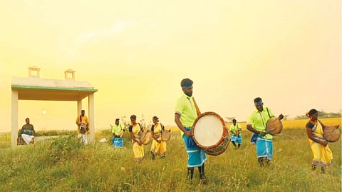 A still from Drums of Resistance