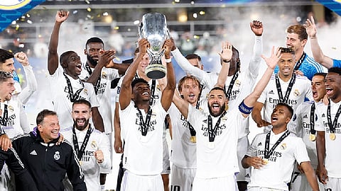 Benzema makes history as Real Madrid win European Super Cup