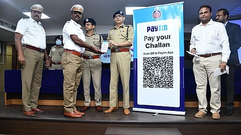 Traffic violators can pay fine via PayTM QR code in Chennai
