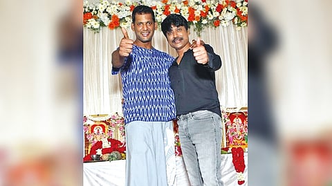 Vishal with SJ Suryah