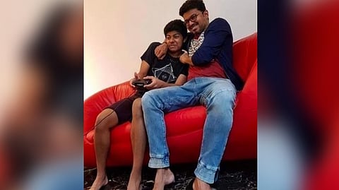 Actor Vijay with his son Sanjay