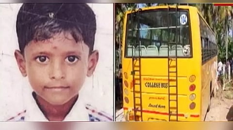 College bus hits Class 5 student in Namakkal