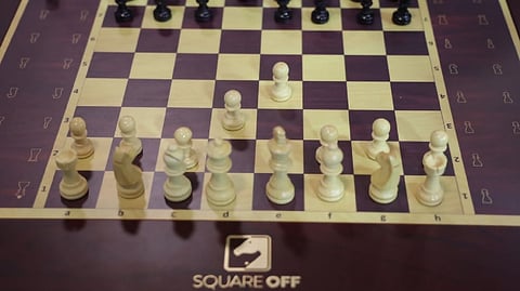 A Square Off chess board