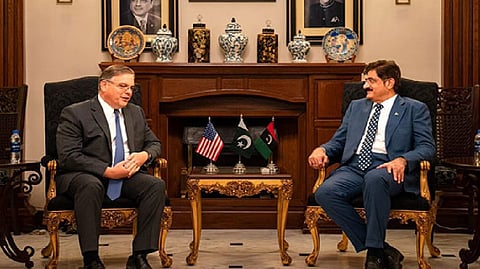 US Ambassador to Pakistan, Donald Blome and Sindh CM Murad Ali Shah