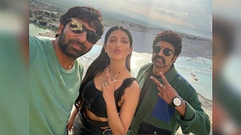 Director Gopichand Malineni, Shruti Haasan, Balakrishna