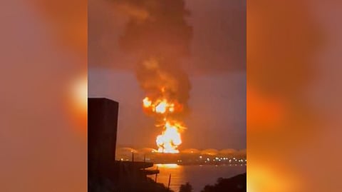 Explosive fire at Cuban oil storage facility