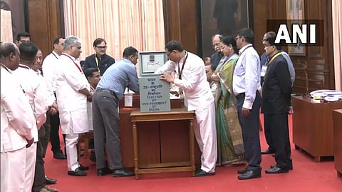 As many as 725 MPs voted in the election, polling for which started at 10 AM and ended at 5 PM.