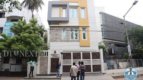 Anbu Chezhiyan's Gopuram Cinemas office