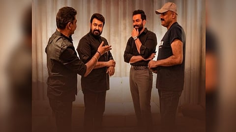 Mohanlal, Actor Prithviraj, Murali Gopy, Producer Antony Perumbavoor