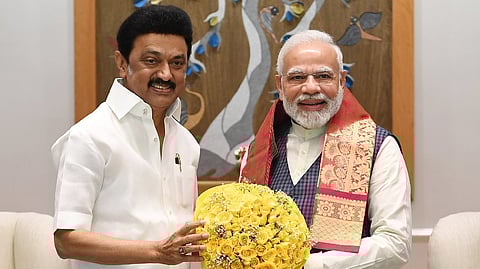 M K Stalin & Narendra Modi