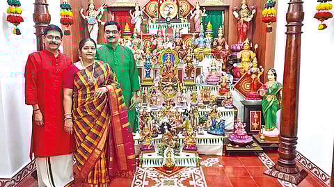 Mylapore trio's samachaturbhuja golu