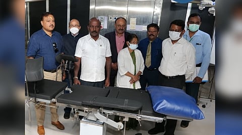Health Minister Ma Subramanian inaugurated brachytherapy equipment