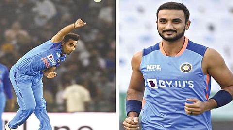 Bhuvneshwar Kumar and Harshal Patel