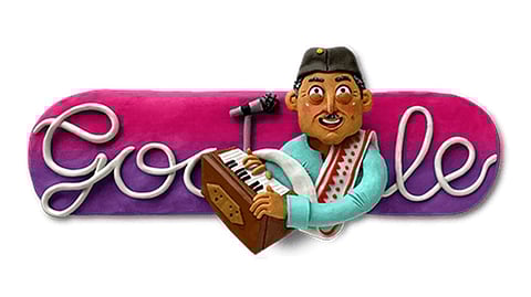 Google Doodle on Bhupen Hazarika