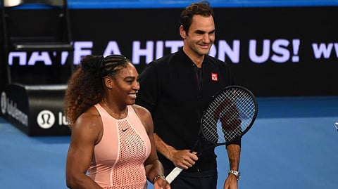 Serena Williams and Roger Federer