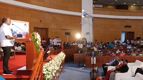 The Health Minister at Omandurar