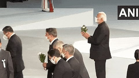 PM Modi pays respects to former Japanese PM Abe in Tokyo