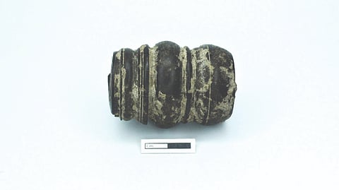 Cylindrical ivory bead