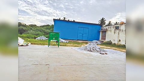 A yet to be opened DPC at Siruvalayam village in Nemili Taluk, Ranipet district.