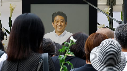 Shinzo Abe honored at funeral in Tokyo temple as Japan mourns