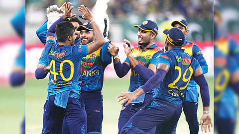Sri Lanka celebrates its Asia Cup final victory over Pakistan on Sunday