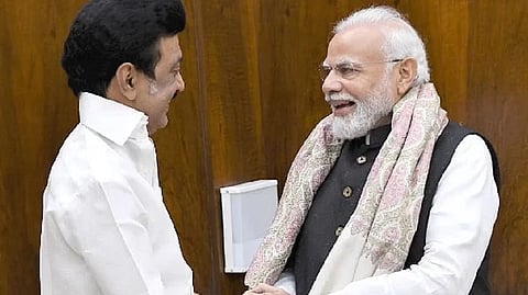 Stalin with Modi