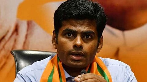 BJP state president K Annamalai