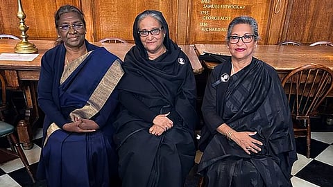President Droupadi Murmu met with Prime Minister of Bangladesh Sheikh Hasina and her sister, Sheikh Rehana