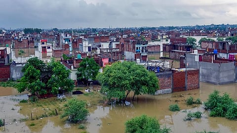 Normal life was disrupted in many parts of Odisha by incessant rains.