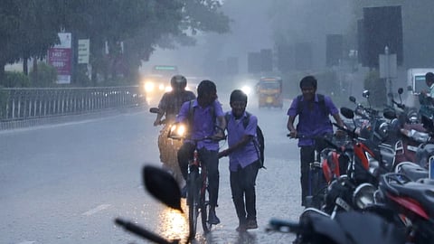 Heavy rain lashed several parts of the city