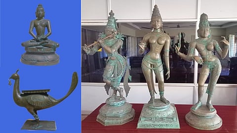 The retrieved antique idols