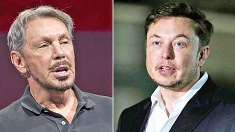 Larry Ellison, Elon Musk