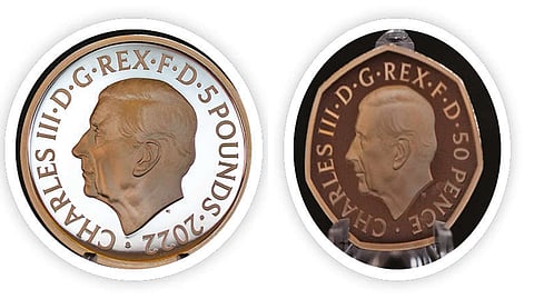 Coins featuring King Charles