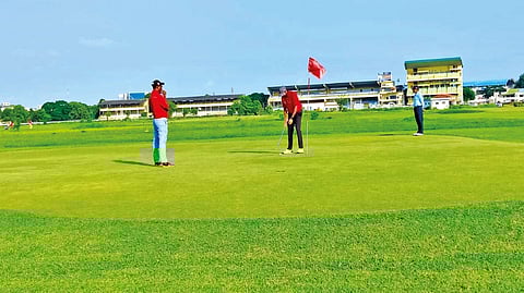 The men?s singles competition at the Inter-Club Tournament