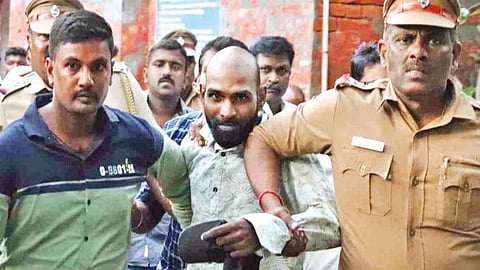 Sathish was nabbed near Thoraipakkam Friday morning